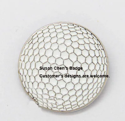 

Golf Ball Metal Lapel Pin Military Badge Beautiful Brooches Coins Collectibles