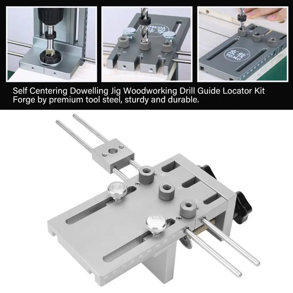 3 в 1 Самоцентрирующийся дюбель для мебели 3 в 1 деревообрабатывающий сверлильный Набор для локатора для DIY деревообрабатывающий сверлильный направляющий