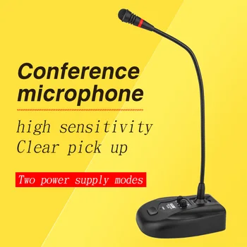 

Conference microphone wired goosenneck desktop computer microphone conference school speech audio mixing