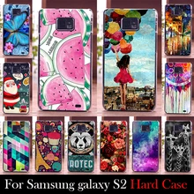 Para Samsung Galaxy S2 i9100 caso de plástico rígido caso tampa do telefone móvel DIY cor Paitn de bolsa de celular transporte Shell livre