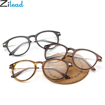 

Zilead Ultralight Men&Women Clear HD High Diopter Myopic Glasses Metal Frame Nearsighted Glasses Short-sight Glasses-0.5to-6.0