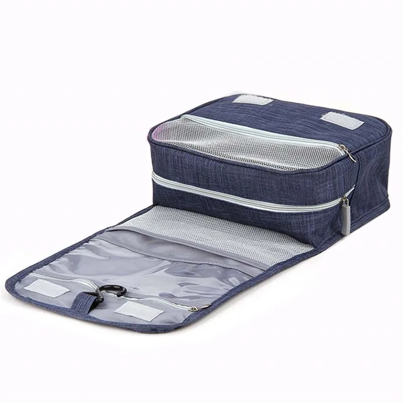 

BalleenShiny Travel Toiletry Hanging Storage Bag Waterproof Folding Wash Bag Cosmetic Organizer Container Storage Bag