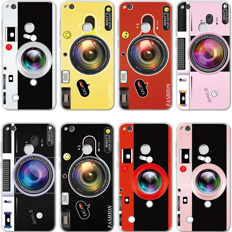 

For Camera Coque iPhone X Xs Max XR 5 SE 6 S 8 7 Plus For Huawei P8 P9 P10 Plus P20 Pro Lite Mini 2017 P Smart Fundas TPU Case