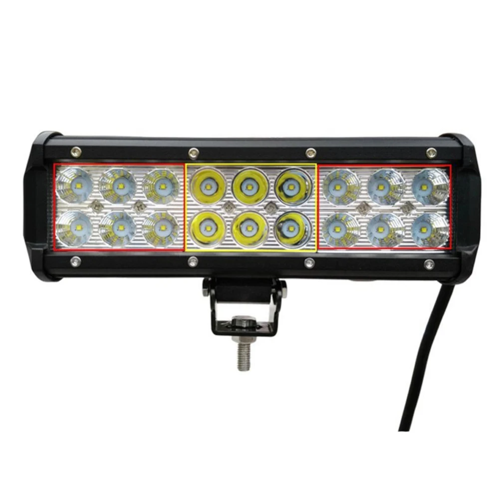 

54W 18 LED Spot Flood Combo Work Light Offroad Driving Light Car Tractor Truck Trailor Pick Up Back up Light 6000k