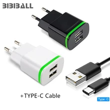 5V 2.1A умный светодиодный светильник штепсельная вилка европейского стандарта 2 Порты USB Зарядное устройство+ USB C для Asus ZenFone 2 Laser 5,5/селфи ZD551KL/ZenFone 2 ZE551ML