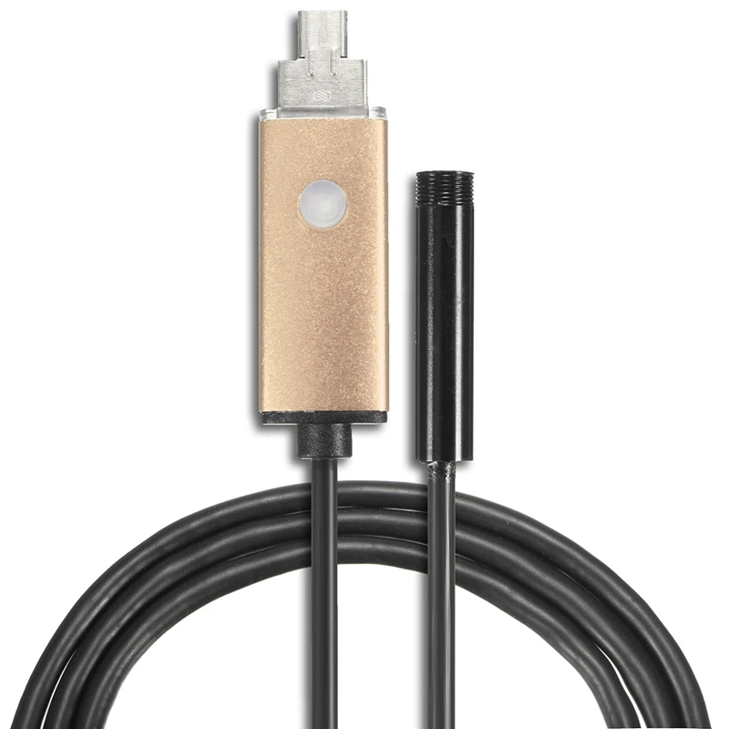 

2/5/10m 5.5mm Lens Waterproof 2 in 1 USB Endoscope Waterproof 6 LED Borescope Inspection Camera Endoscope For Android PC