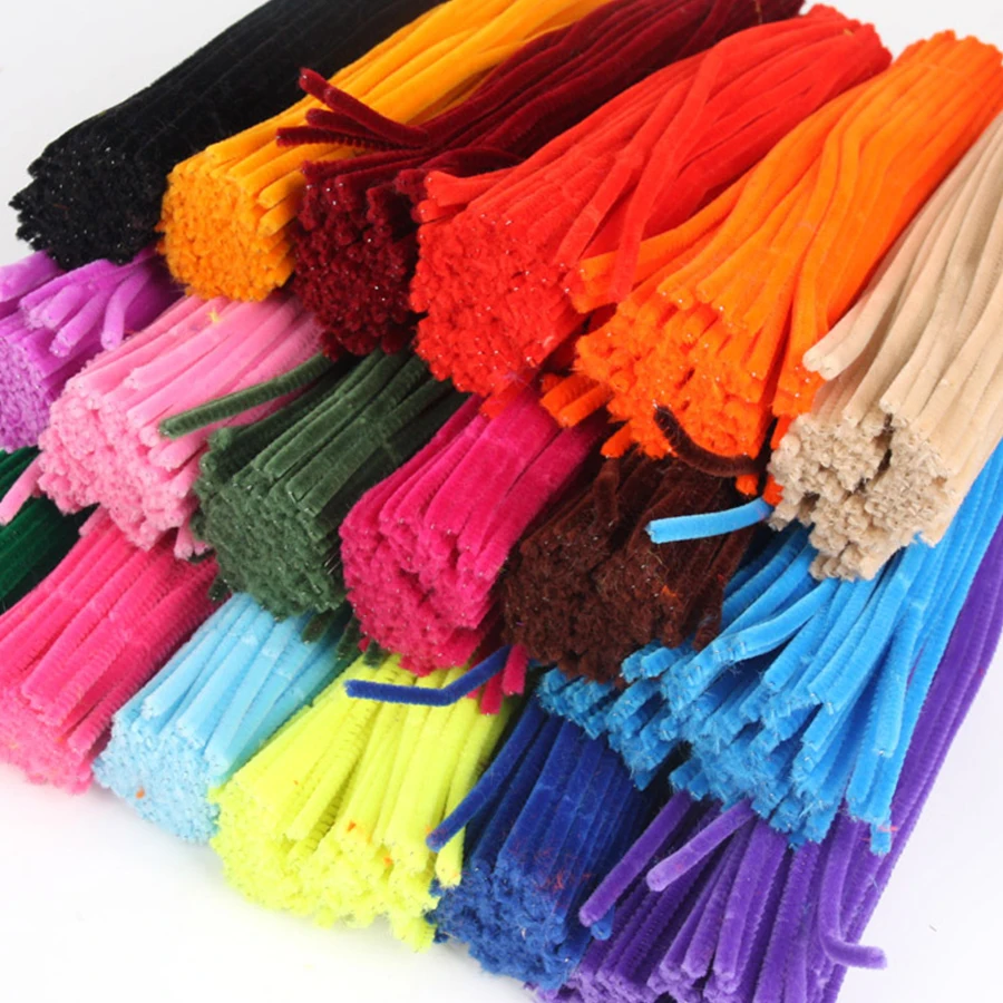 

10Pcs/Lot 30cm Length Multicolor DIY Plush Twisted Bar Children Kids Puzzle Toy Xmas Decoration
