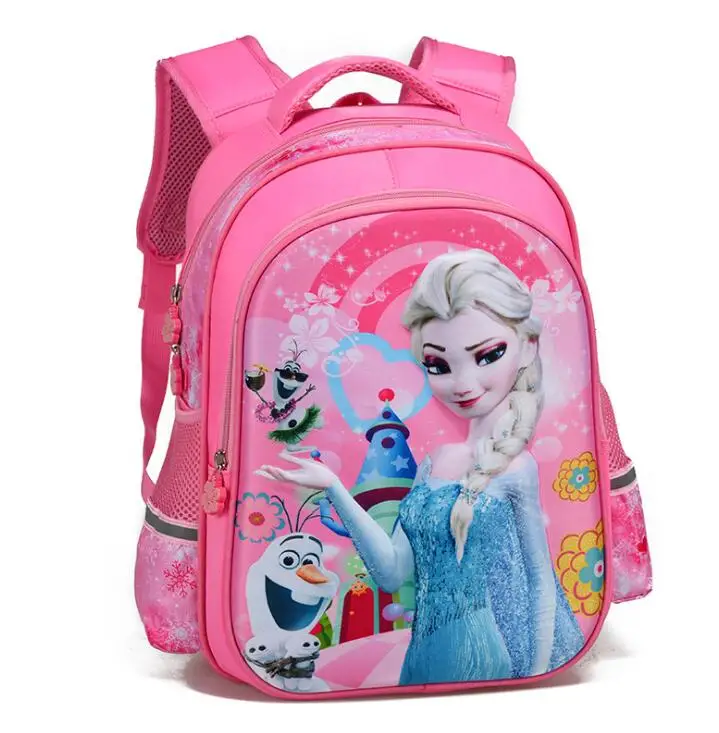 Best New Fashion Princess Backpack Orthopedics School Bags for Kids Girls Children Elementary Primary School Book Bag