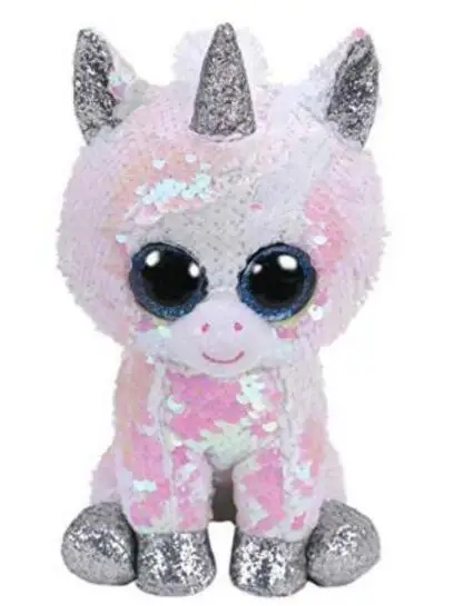

Ty Beanie Boos 6" 15cm Sequin Bunnie Rabbit Unicorn Dragon Fox Dog Owl Plush Regular Soft Stuffed Animal Collection Doll Toy