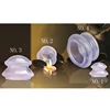 4pcs Vacuum Cupping Cups Transparent Silicone Face Beauty Clearing Damp Body Massage Slimming Helper Suction Cup Anti Cellulite 1