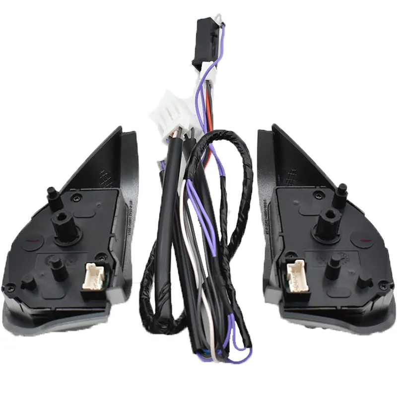 Botones de control de volante con cables botones plateados para Mitsubishi ASX 2007-2012 Outlander Botones de control de volante con cables botones plateados para Mitsubishi ASX 2007-2012 Outlander