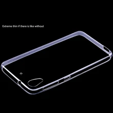 Ultra Thin Transparent Clear TPU Case For HTC Desire one 626 Crystal Back Cover Silicone Gel