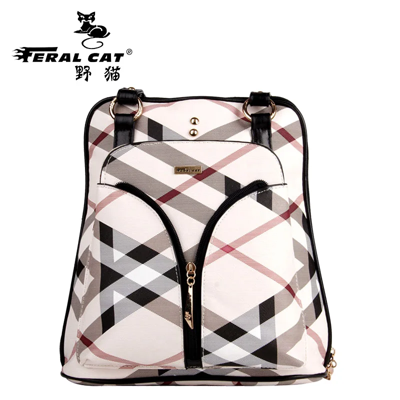 

Ladies' backpack women famous brands bags Fashion classic striped backpack Large capacity