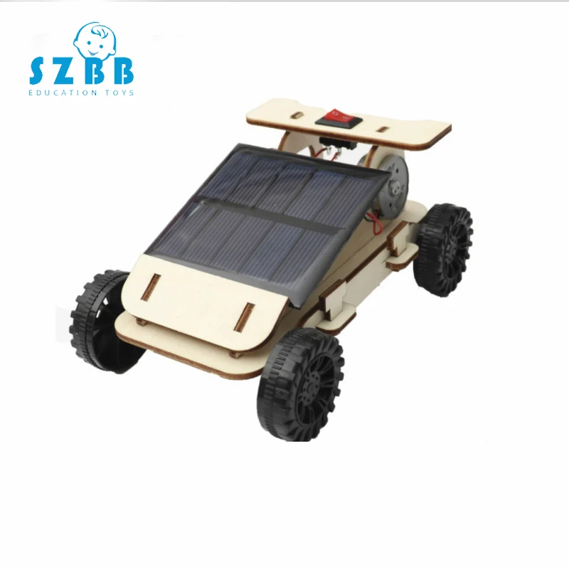 

SZ STEAM Solar Toys For Kids Mini Powered Toy DIY Mini Wooden Car Kit Children Gadget Hobby Kids Toy Science Educational Toy