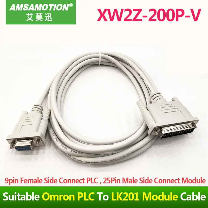 _ Подходящий кабель программирования модуля Omron PLC C200H C60P C100H CVM1 Connect LK201 |