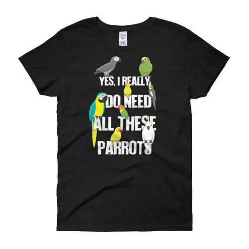 

Parrot T-Shirt Men's Pet Gift Bird Lover Cockatiel Cone-tailed pa New Unisex Custom Printed Personalized T-Shirts Design Website