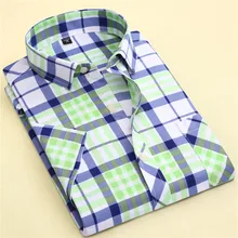 2017 Summer men’s short-sleeved shirt, summer style men’s slim breathable men’s shirt, men’s large size casual shirt 4XL 5XL