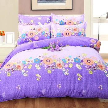 

Blue Purple Loving Sweet Gift Boy Girl Child Kids 4 pcs Bedding Set Double King Queen Size Duvet Cover 2m 2.3m Bedsheet Bedlinen