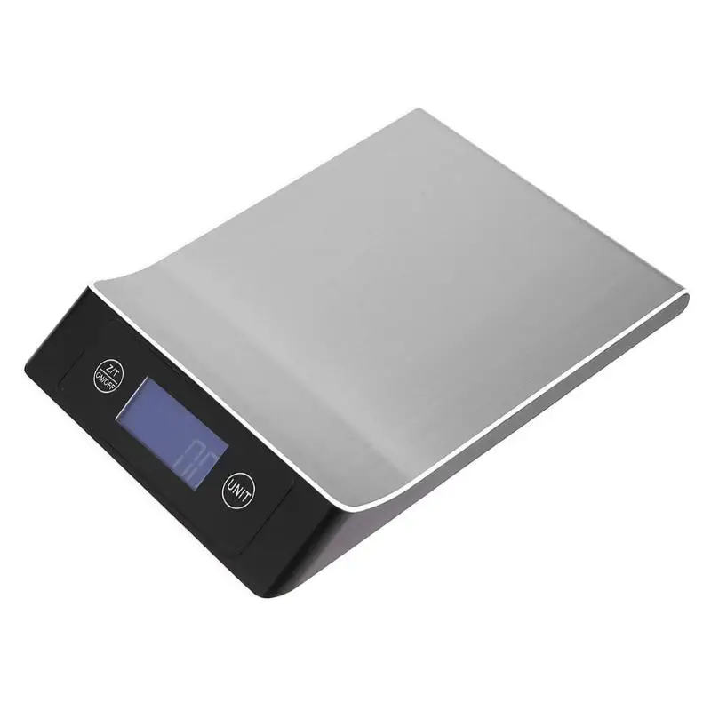 15 кг 1 г ЖК-дисплей цифровой кухонные весы 15 кг Большой еда Диета Вес Баланс Тонкий нержавеющая сталь электронные весы
