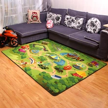 Модный Детский ковер с рисунком парка развлечений, нескользящее детское ползучее одеяло для детей, домашний декоратор, коврик для пола