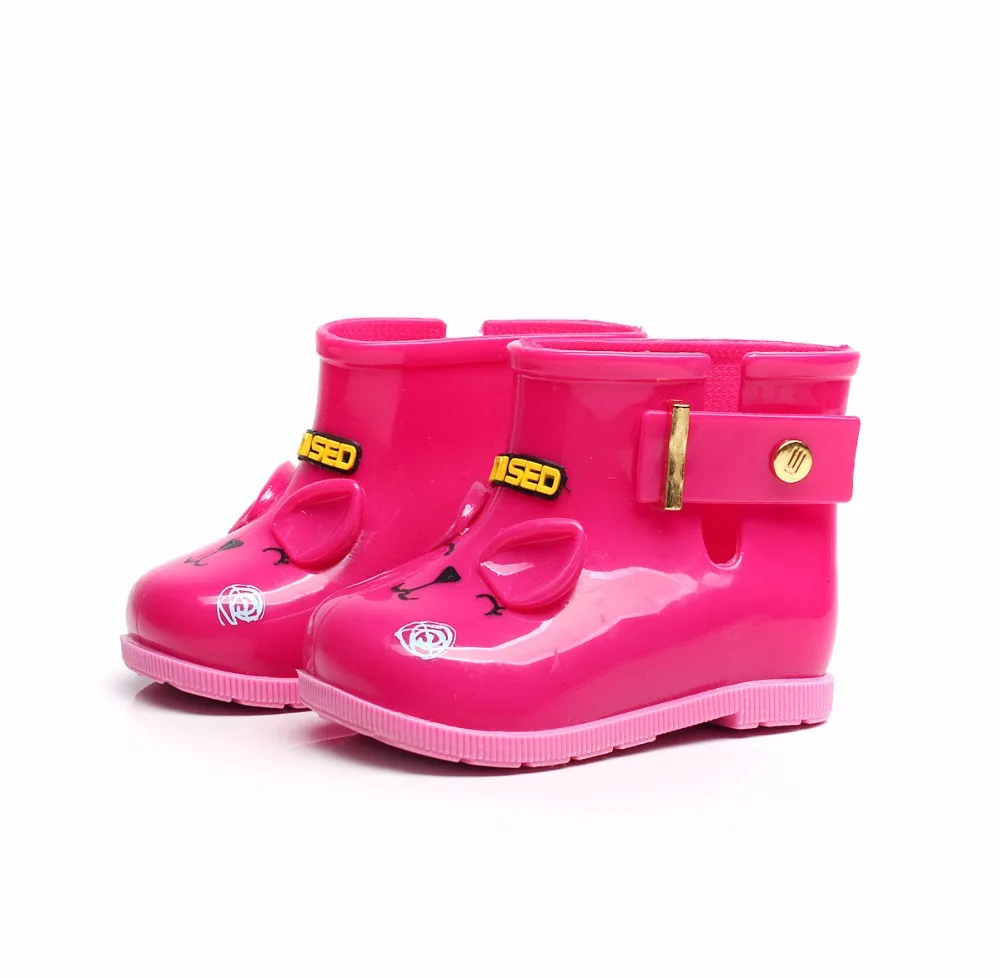 Cute Animal Style Girls Boots Baby Kids Rain Boots baby girls Rain