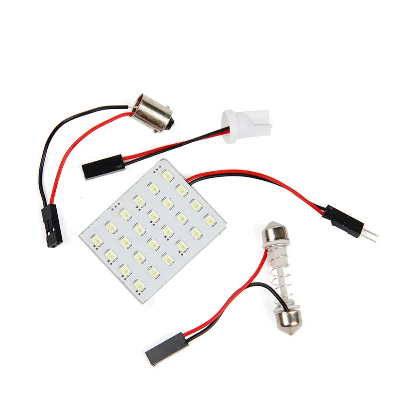 12V Panel 24SMD Car Interior LED White Map Dome Light Lamp Super Universal 2019 The New P30 July19 | Автомобили и мотоциклы