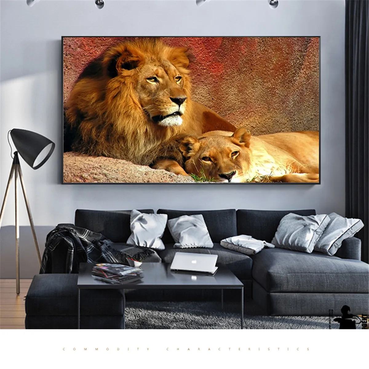 

Abstract Painting Lions Bask Wall Picture Decorative Art Print Painting On Canvas For Living Room Home Decor Cuadros Poster