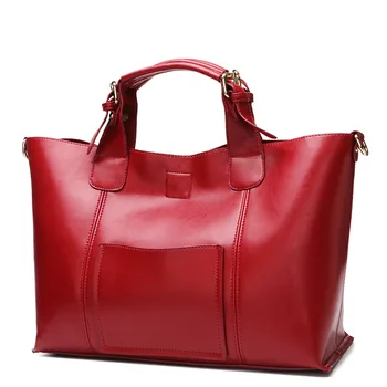 

010718 new hot women leather handbag female large tote bag lady fashion shoulder bag