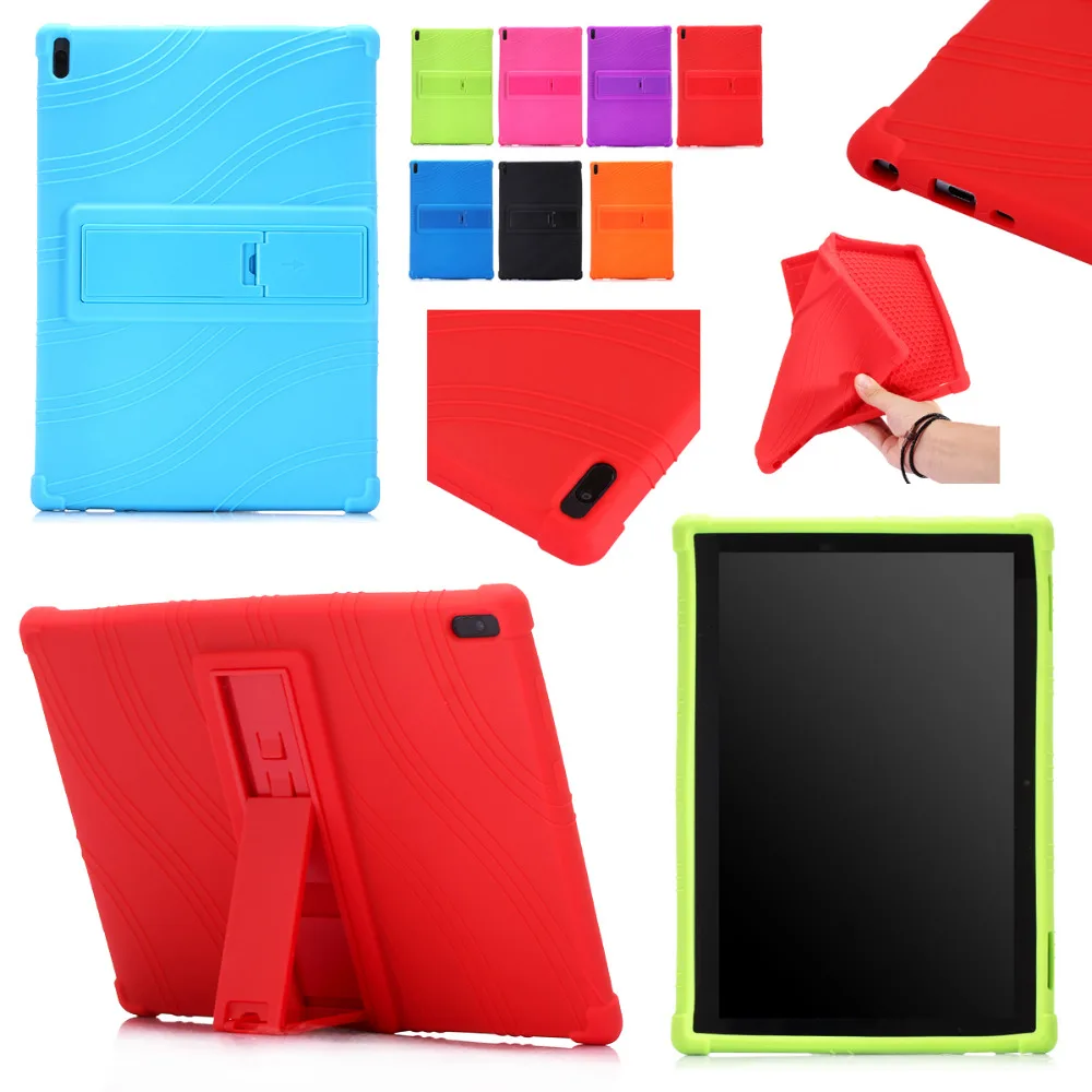 Резиновый чехол подставка для Lenovo Moto Tab Детский мягкий силиконовый 4 10/10 Plus новый