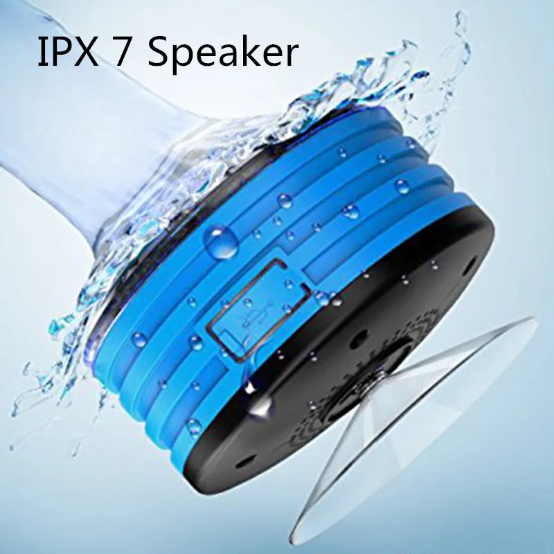 IPX7 Waterproof Bluetooth Speaker Portable Bathroom Music Speakers With