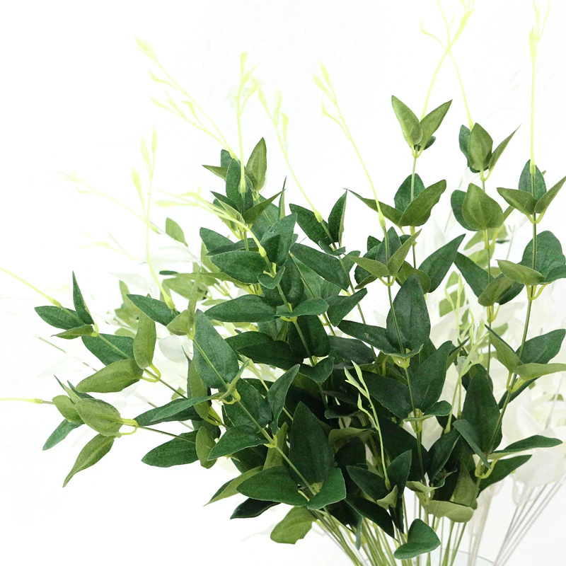 JAROWN Artificial Plant Simulation Green Leaves Flower Arrangement Decor Accessories For Wedding Decoration Home Office Decor (6)