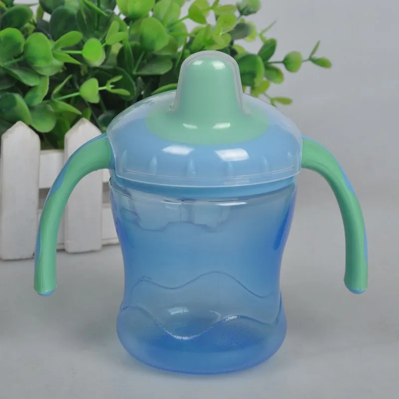 Baby 260ml Cute Straw Cup Learn Feeding Drinking Handle Bottle Infant