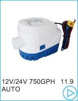 350GPH mini boat bilge pump 12v bilge pump 12 v 24v kayak rule water electric dc 350 gph volt manual marine pressure