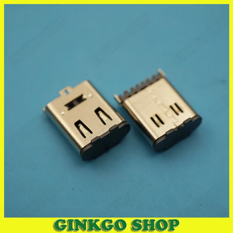 200 шт. 6P USB гнездовой разъем Вертикальная нашивка 180 градусов штепсельная розетка