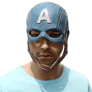 

Avengers team leader Latex Unisex Movie Cosplay Anime costume Prop Adult Animal Party Mask for Halloween