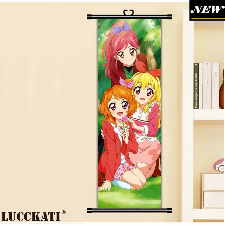 

45X135CM Aikatsu Aidoru Katsudou Sunrise loli lolita cameltoe cartoon anime art wall picture mural scroll canvas painting poster