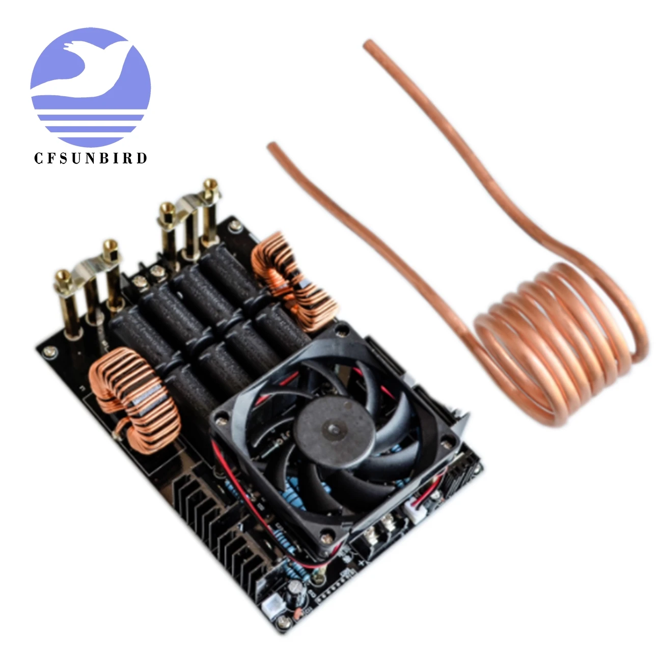 

DC 12-40V 50A 1000W 1KW ZVS Low Voltage Induction Heating Machine Board Module High Frequency 1000W High Voltage Generator
