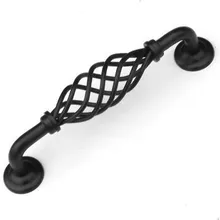 128mm black birdcage furniture handle kitchen cabinet drawer dresser cupboard wardrobe door pull handle 5″ antique birdcage
