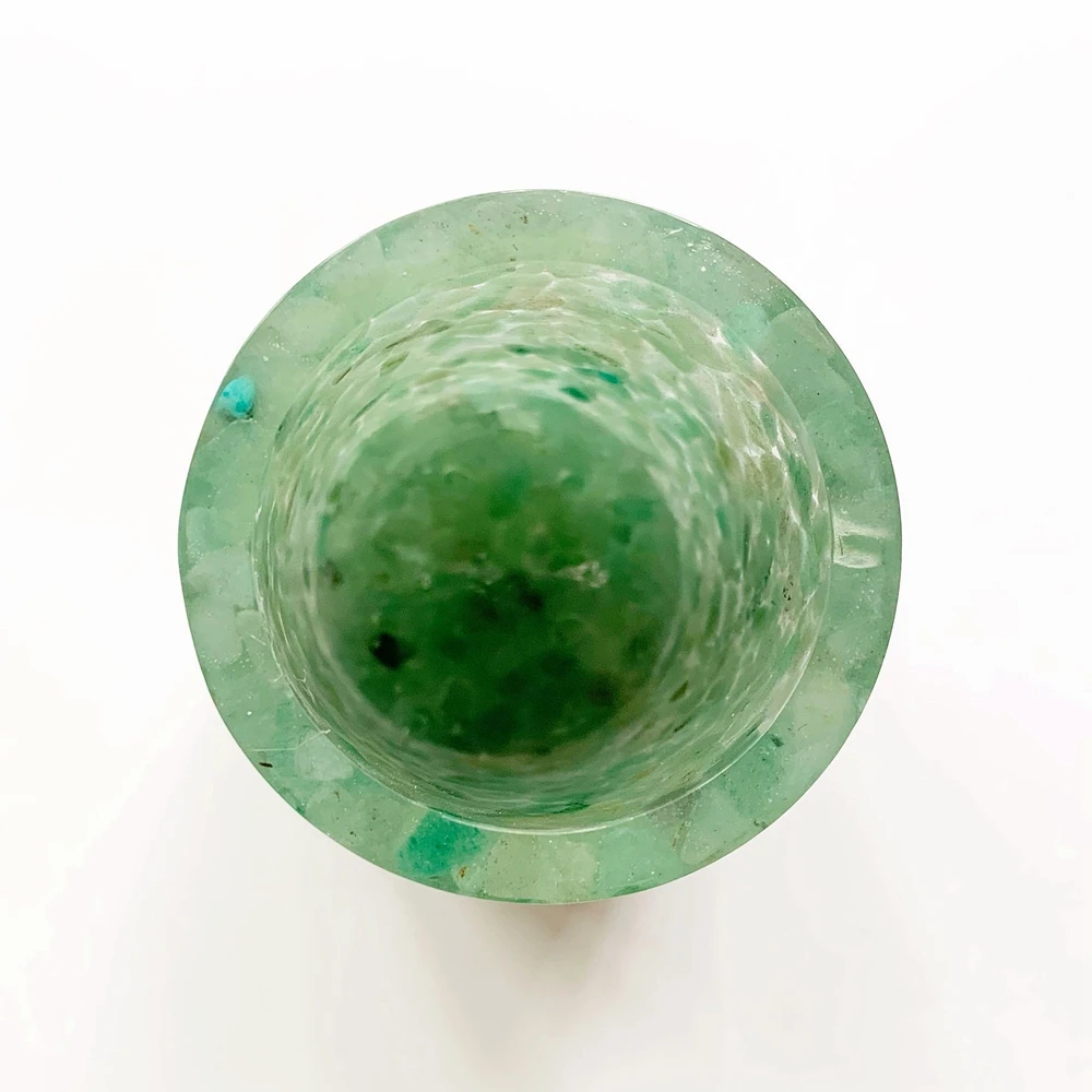 

Natural Green Aventurine Cylinder Crystal Candlestick Holders Cylinder Pen Storage Box Desk Organizer Spiritual Healing Home 1pc