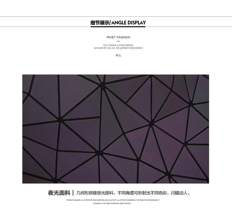 2017 Bao Bao bag Women Luminous sac baobao Bag Diamond Tote Geometry Quilted Shoulder Bags Laser Plain Folding Handbags bolso (23)