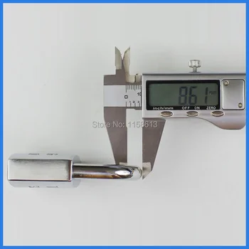 

5 pieces 50mm popularly used keyed differently chrome plated wooden cabinet padlock