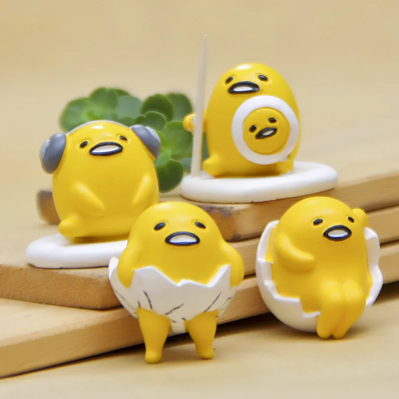 

1 Pcs Kawaii Gudetama Lazy Egg Yolk Brother PVC Action Figure Ornaments Toy