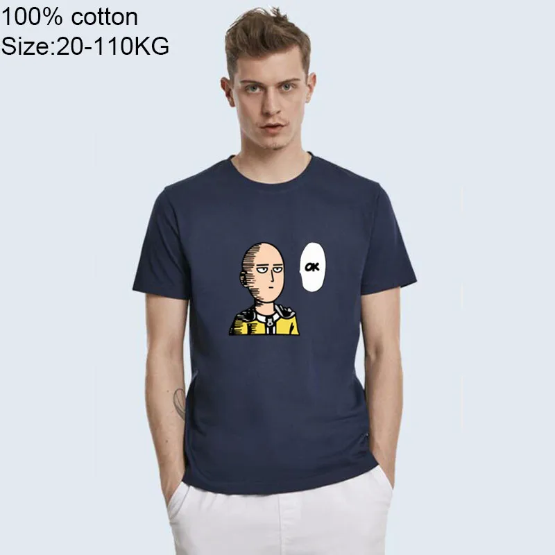 Косплей Saitama One Punch ok Onepunch футболка аниме мультфильм Мужская Унисекс Новая мода