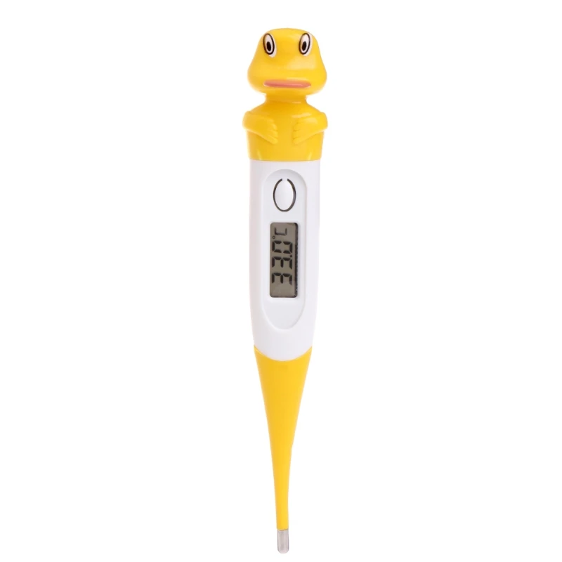 Мультяшный Домашний Электронный цифровой ЖК-термометр для температуры медицинский термометр для температуры тела ребенка - Цвет: Цвет: желтый