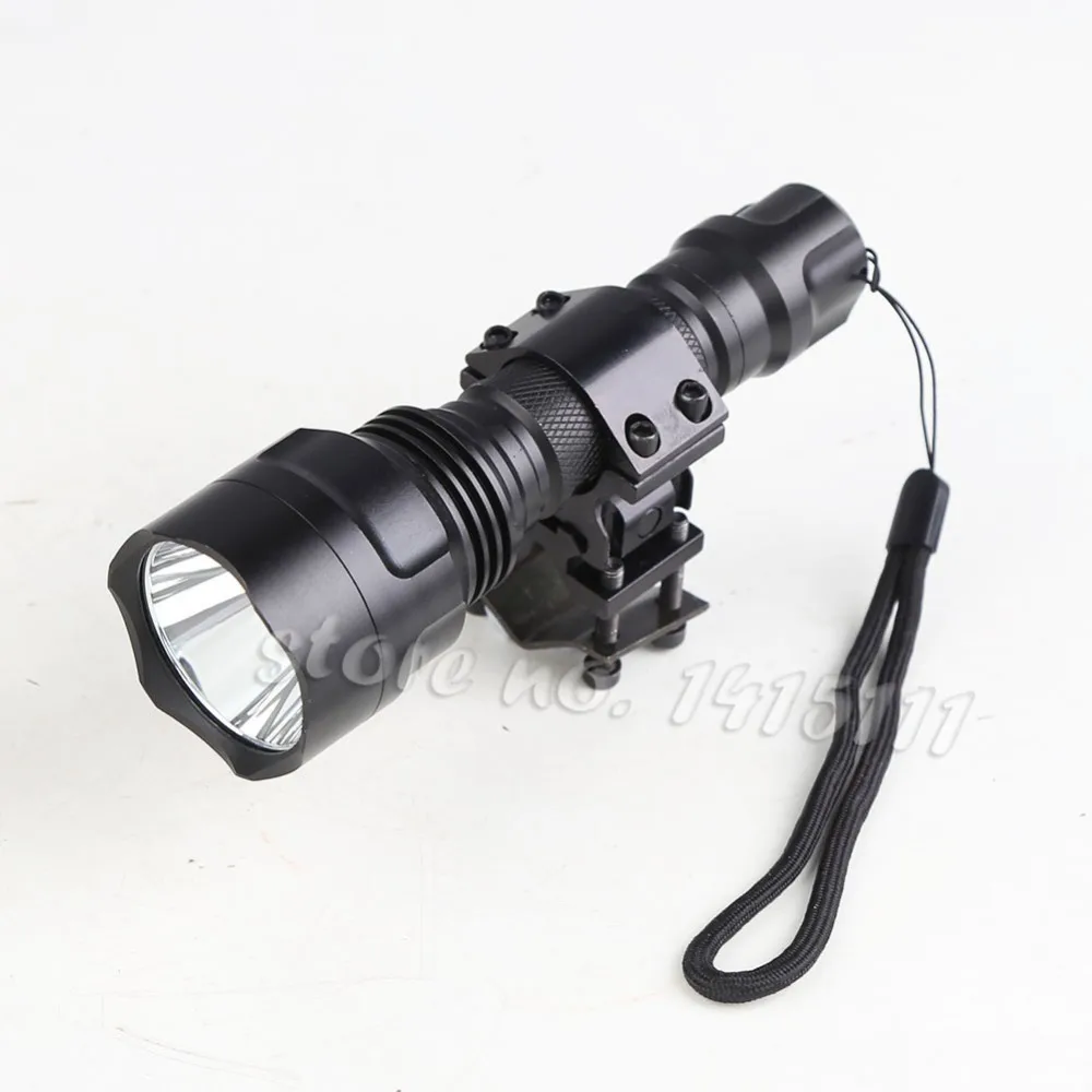 Anjoet C8 كري XM-L T6 أبيض/أخضر/أحمر led التكتيكية مصباح يدوي 18650 بطارية مصباح من الألومنيوم مصباح جودة عالية الصيد Anjoet C8 كري XM-L T6 أبيض/أخضر/أحمر led التكتيكية مصباح يدوي 18650 بطارية مصباح من الألومنيوم مصباح جودة عالية الصيد
