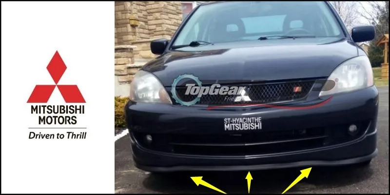 Бампер для губ отражатель губы для Mitsubishi Colt передний спойлер юбка для TopGear друзья для автомобиля Тюнинг вид/обвес крыло/полоса