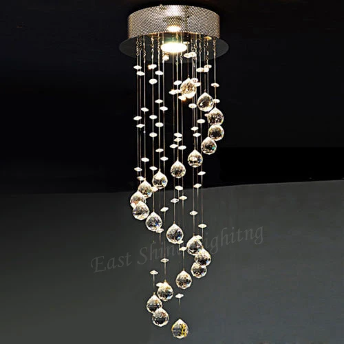 Modern Clear Waterford Spiral Sphere Led Re Crystal Chandelier Modern Clear Waterford Spiral Sphere Led Re Crystal Chandelier Ceiling Lamp Home Decor Suspension Pendant Fixture Light In Chandeliers From Lights