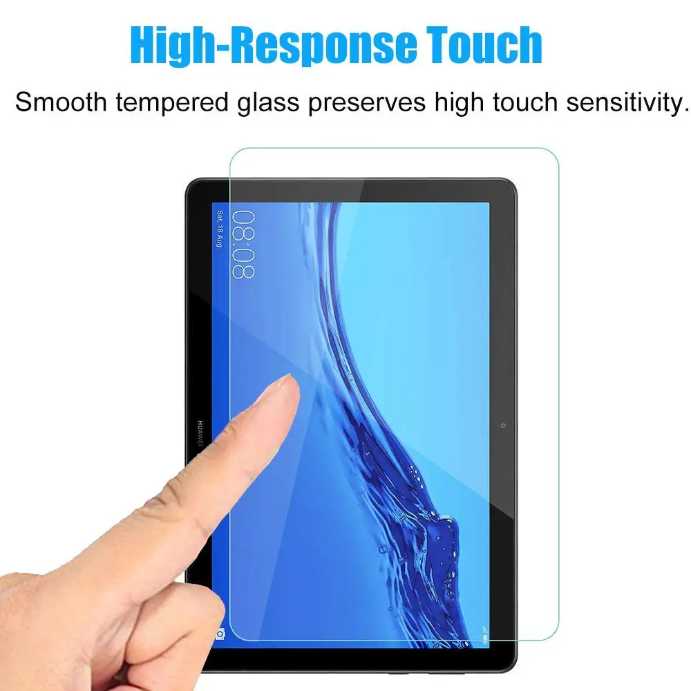Tempered Glass Противоударный силиконовый чехол-подставка для huawei MediaPad T5 8,0 JDN2-W09/AL00 чехол для планшета huawei Honor Pad 5 8,0 Fundas Coque Capa - Цвет: Tempered Glass