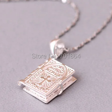 925 стерлингового серебра Святого Библейский кулон с бесплатной серебряной цепочка модные ювелирные изделия подарок любителю