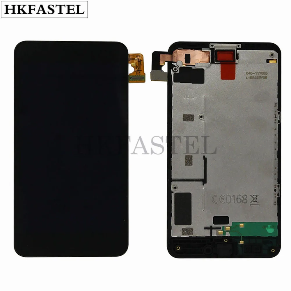 Оригинальный дигитайзер ЖК-экрана HKFASTEL для Nokia Lumia 630 с передней ЖК-рамкой замена